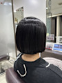 切りっぱなしボブ