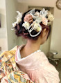 振袖　ツインアップヘアー！ 成人式や卒業式に！