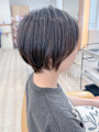 【morio成増/児玉】丸みショートボブ　縮毛矯正
