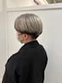 エンドカラー/ホワイトベージュ/刈り上げ女子