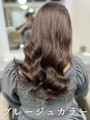 #韓国風パーマ #コテ巻き風パーマ #グレージュ