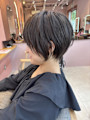 ショート/トーンダウン/ダークグレー/ショートヘア