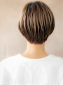 アンブレラカラーメンズライク丸みショートマッシュ20代30代