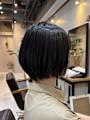 縮毛矯正 自然な丸み◎楽ちんショートボブ♪