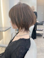 伸ばしかけにおすすめショートウルフ　ショートボブ　ウルフ