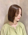 ボブ×大人ボブ×ショートボブ×オリーブカラー×横浜×20代