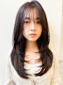 10代20代30代◎前髪なし韓国ヘアロングくびれヘアレイヤー