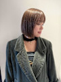 cocoa brown / bob cut