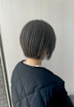 小顔見え前下がり丸みショートボブ
