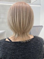 【ショートウルフ】ウルフカット ハイトーン ブリーチ