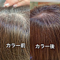 お白髪染め　ビフォーアフター