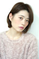 前髪なしふんわりボブスタイル