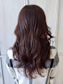 レイヤーカット ピンクブラウン ブラウンカラー 30代