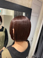 【and.S 銀座】ミニボブ小顔　切りっぱなしボブ　　耳掛け