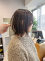 レイヤーボブ/くびれ/髪質改善/艶カラー/30代/小顔