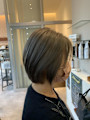 白髪ぼかし×ボブ
