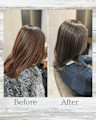 髪質改善艶カラー