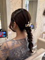 編みおろしヘアアレンジ♪