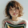 エアリー感が魅力のふんわりボブヘア
