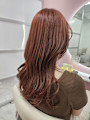 【浅草BINNA】ブリーチなしオレンジブラウン