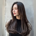 黒髪/ボブルフ/ネビージュ/小顔/ワンレン／カット／髪質改善