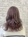 ブリーチダブルカラー/ピンクラベンダーベージュカラー 池袋