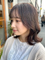小顔 髪質改善 大人可愛い ショコラベージュくびれヘア 京都