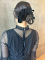 ヘアセット 結婚式 ヘアアレンジ シニヨン お呼ばれへア