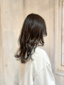 アッシュカラーセミロング