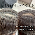 白髪ハイライト
