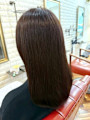 ダークグレージュ 髪質改善 ストレートヘア ダメージレス