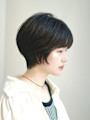 ショート・ボブ/丸顔/前髪あり/絶壁解消/20代/30代