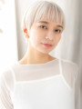 ハイトーンカラーホワイトアッシュクールショート10代20代