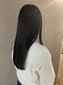 黒髪ロングストレートヘア