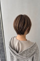 大人可愛い丸みショートボブ