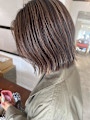 立体感3Dカラー×ナチュラル外ハネボブ