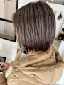 ショコラベージュ3Dカラー×艶ボブ