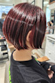 ショートボブ/レッドカラー