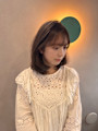 こだわりの顔まわりカットとレイヤーミディ/30代40代大人