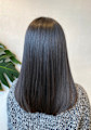 丸みシルエットロングヘア・ノンアルカリストレートパーマ