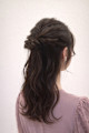 セミロング　halfup arrange