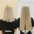 【藤沢】シールエクステ80本馴染ませ韓国ヘア髪質改善