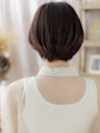 ナチュラルヘルシースタイル前髪なしショートシャギーショートb
