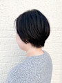 【morio成増/児玉】丸みショート　黒髪　髪質改善