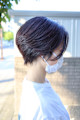 ◎30代ショート×前髪なしでクールビューティー
