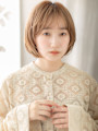 透明感ブリーチなし小顔シャギーカットレイヤーボブ20代30代