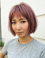 20代30代40代　ピンクミニボブ海外風＃35　宝塚