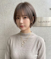 大人可愛い丸みショートボブ×透明感グレージュで小顔見せ叶う