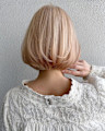 丸みショートボブ/コーラルベージュ/A27