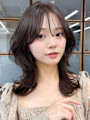 韓国ヘアくびれロング×春カラー◎顔周りレイヤー/20代30代